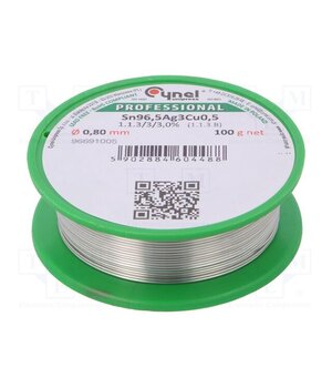 SN99CU07AG03-1.1.3/3.0% Ø 0.80 100 Tin; lead free; Sn96,5Ag3Cu0,5; 0.8mm; 100g; reel; 217÷219°C; 3% abpp4AQGuniUXC8kBVGf_pxSJiv6iEyH2z4uCeRuTuI