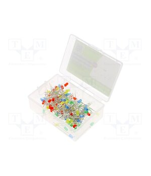 OKLEDT31005A Diode: LED-kit; THT; 3mm; 100pcs; 1.8÷2.4/2.7÷3.4VDC; plastic box ej3wgYLOogqTxhxn9zFYV5hXDga5uaDbUmgV7Z7Yhjg