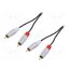 52335 Cable; RCA plug x2,both sides; 0.5m; Plating: gold-plated; black 0urf7E1Hebo8mHYxln0lp6TQtKChK8EJ64afaDCJm7s