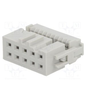71600-110LF Connector: IDC; plug; female; PIN: 10; Quickie; IDC; 2.54mm; 2x5; grey wgL4Nhe6sqW6twwYMQEfrWnG1w4oMenBmyVkNDCyXqI