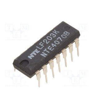 NTE4070B IC: digital; XOR; Ch: 4; IN: 2; CMOS; THT; DIP14; 3÷18VDC; -55÷125°C PIwvIk25-eCY5_0aJ6aPU3wOA8mWxQfTPj_qA6fXkec