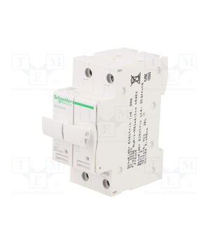 A9N15650 Fuse base; 8.5x31.5mm; for DIN rail mounting; 10A; Poles: 2 6J1Gwv4S1wNHScPaoaQvknFf6SJLTPPHBipSKF4SedI