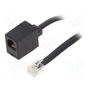 68261 Cable: telephone; RJ12 socket,RJ12 plug; 10m; black j2rCPAQgMtNlZaltVwMqQg1DFle6sXjzXkPIGy58jrw