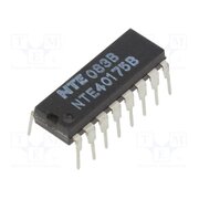 NTE40175B IC: digital; D flip-flop; Ch: 4; IN: 1; CMOS; THT; DIP16; 120uA; OUT: 2 WHpwLgAXqe67f8wZgFNIbqq9lsTIn7lzDqAYq1umhbc