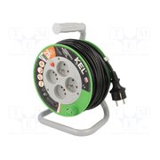 W-97369 Extension lead; 3G1mm2; 25m; PVC; black; Sockets no: 4; reel; 10A B4mVao-REcsil_vIXhTNkUpGkYNCvzCJA8-vlVaYbo0