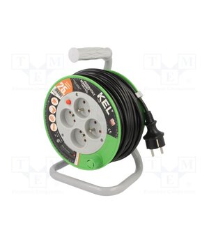 W-97369 Extension lead; 3G1mm2; 25m; PVC; black; Sockets no: 4; reel; 10A B4mVao-REcsil_vIXhTNkUpGkYNCvzCJA8-vlVaYbo0