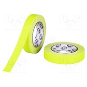 FY2525 Tape: duct; W: 25mm; L: 25m; Thk: 0.3mm; fluorescent-yellow; max.60°C HRqx5zuhwn4nziyAScusJ5xIqH5Lyk-3iiBtHoDBO6s