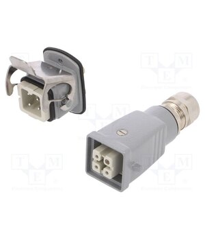 1712560000 Connector: HDC; male + female; HA; PIN: 4; 16A; 400V; 3+PE; size 1 dQmaZPwbw-Ehel3PCfpL_7_4f-660YjEWCJoV8qBlJE