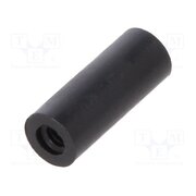 181RDX10 Spacer sleeve; cylindrical; polyamide; M2; L: 10mm; Øout: 4mm; black aTKt715wGkIYZZCWuRY-Ir_b423x3-CNXpEqOQbpDuM
