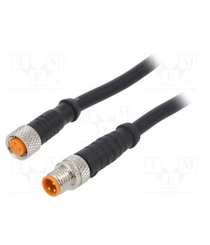 0810 0800 03 001 0,6M Cable: for sensors/automation; M8; PIN: 3; 0.6m; plug; 60VDC; 50VAC KkkVEiAIlMM9Cw4_MAfIRHXxcdHpt3uXVmxr2t5e0a0