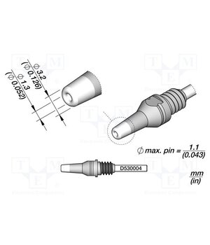 D530004 Tip: for desoldering irons; 3.2x1.3mm YFjGNtC_qgoWlMtTdR4WtOVMAwUxZmcSbhiNMQy9Ey0