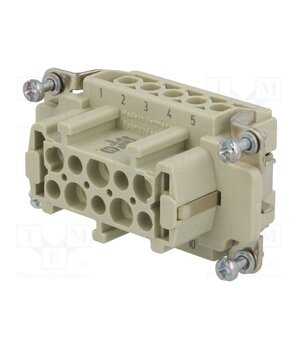 09360102701 Connector: HDC; contact insert; female; 16A; 90V; Han® Ex; PIN: 10 pHoaIW-eMA-gp3fn-bhY1ZYVcmRArvEvojshxzU3LlI