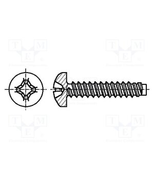 1037226 Screw; for metal; 2.2x6.5; Head: cheese head; Phillips; PH1; zinc zAb2jPc_41RVqv_oNtxvWw09j4qfgDSMmwVzMoXbOVA