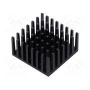 658-60AB Heatsink: extruded; grilled; BGA; black; L: 27.9mm; W: 27.9mm; 658 Pi7S9bWUBaBuHParbJxPQV3TiUk98pYIzhg_ECbgPqc
