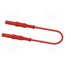 2315-IEC-25R Test lead; 25A; banana plug 4mm,both sides; insulated; Len: 0.25m qosmEoH5R2gLUorLKsgMqy68sRMvtsoC49Fn7aWQGls