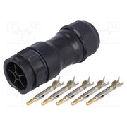 DC-05BMMA-QL8LPP Connector: circular; plug; for cable; PIN: 5; male; with contacts J-w7tcfSot37SVfTCKLpTCNaKAWlNKO_Lh1ytFC6lNE