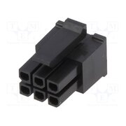 43025-0600 Connector: wire-board; plug; female; PIN: 6; Micro-Fit 3.0; 3mm; 2x3 aEYn8veZ6dcvpPD1aLmpvC1bzAPPKa3dUxhzCpwgY0w