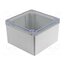 1554QA2GYCL Enclosure: multipurpose; X: 140mm; Y: 140mm; Z: 90mm; 1554; grey; IP68 mTDYe8aRkxvw1EQp6UpAxh7rryfzH5bgNSKDzJYeqw8