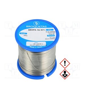 BROFIL 63 B2.1 0.7MM 500G Tin; lead-based; Sn63Pb37; 0.7mm; 500g; reel; 183°C; Flux: SW26 yIbX2W2In8_35F-yc5GF4Le1ftYnNk7s-mmw5k4rtis