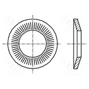 1558536 Washer; conical; M5; D=12mm; h=1.8mm; spring steel; Plating: zinc E8od8pgptxIAzC-DrhTnmlAq94cHWxL_0ogjxJhXqGA