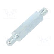 4213X40 Screwed spacer sleeve; 40mm; Ext.thread: M8; hexagonal; steel bZ_Zc8PqV3buiY0WMyjzOm07vvev0pkHUS1KssJJgcQ