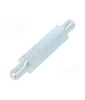 4213X40 Screwed spacer sleeve; 40mm; Ext.thread: M8; hexagonal; steel bZ_Zc8PqV3buiY0WMyjzOm07vvev0pkHUS1KssJJgcQ