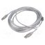 CA-USBA-12CC-0050-TR Cable; USB 2.0; USB A plug,USB B plug; gold-plated; 5m; Core: Cu 9uiGCzKZVPao24Q4Gq_5OhxVpMPcKw6S8nBfdiqKTDw