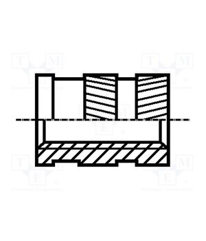 1386905 Threaded insert; brass; without coating; M6; BN 1052; L: 12.7mm 6GmyTLOTklKFVH6jEsABvh4rXVdU1k5PFosPQpJKGO0