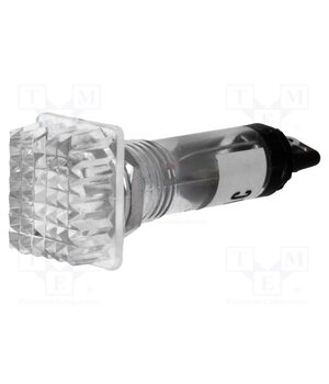NSL-W Indicator: with neon lamp; prominent; white; 230VAC; Cutout: Ø10mm tIwQm7J4itzI7Bt4RzW91WjloGExsSYG58FMs182tuE