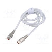 CATJK-C02 Cable; USB C plug,both sides; 1m; white; 100W TcsagSkqbKnMkn_EUP7ATL_PUFpI_hjwnVRLGH_eRyg