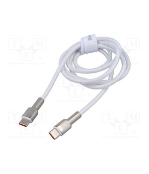 CATJK-C02 Cable; USB C plug,both sides; 1m; white; 100W TcsagSkqbKnMkn_EUP7ATL_PUFpI_hjwnVRLGH_eRyg