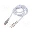 CATJK-C02 Cable; USB C plug,both sides; 1m; white; 100W TcsagSkqbKnMkn_EUP7ATL_PUFpI_hjwnVRLGH_eRyg