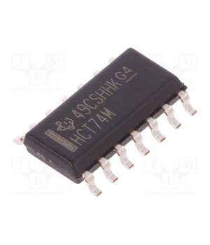 CD74HCT74M IC: digital; D flip-flop,resettable; Ch: 2; SMD; SO14; tube; HCT 3MhyiLHhVOfvpQLMzlhGSnh5ToIVHZ7ZCFaulE7Fbh0