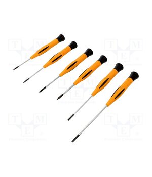 KITSPT Kit: screwdrivers; precision; Phillips,slot,Torx®; 6pcs. E98hoIjP2_-Gq6h6VWkO6la1ZVFcLjXEEv-ac1rPcjE