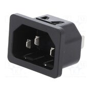 6100.4325 Connector: AC supply; socket; male; 10A; 250VAC; C14 (E); 6100-4 qhi4xMpMiO_Cy6VE3kYpispTQSvhW5UNPUwiD5zscr4