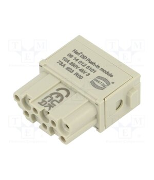 09140125101 Connector: HDC; module; female; 10A; 250V; Han-Modular®; PIN: 12 y3ZUurTjgeRPZTbjIFP_yDSuY2BX_Vjdic-qpsuT7bo