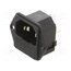 PF0002/63 Connector: AC supply; socket; male; 10A; 250VAC; C14 (E); UL94V-0 4LCHR1bhPXVqO7q9ixzxUnw8J85YoqpbeMoGzpqGxTY