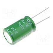 DRL226S0TK25RRASP Supercapacitor; THT; 22F; 2.7VDC; -20÷50%; Body dim: Ø16x25mm; EDLC rKr5NsFIPnxRuiMxDcVaixaZ5PGRNd2jHbwLDv9eZpc