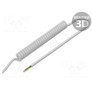 SPT00062B Wire: coiled; 4x0.15mm2; unshielded; PUR; white; 300V; 1m; 4m y1uD9kzBdvI7nhrdsLY1Ukj8qDW58z-A1IdGwvLQw4k