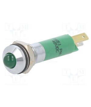 19040651 Indicator: LED; prominent; green; 48VDC; Ø8mm; connectors; metal UY00F5N24dk2nkkGm2Cl3p2HCAh2ieKozfk-3JS2Pfk