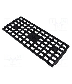 030-0060 Electronic components tray; ESD; 14x20mm; black; 150°C; QFP w6gw4tvgcIVgQmjUwTR2CPdDNwNX6fwKXeB5MxZ9VyI