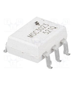 MOC3023SR2VM Optotriac; 5kV; Uout: 400V; without zero voltage crossing driver 07XPfGlnLmuNq6SYFCXmxzH0eyZ4lDfVSMuUAMmlh8o