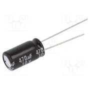 EEUEB1A471 Capacitor: electrolytic; THT; 470uF; 10VDC; Ø8x15mm; Pitch: 3.5mm ardj0ek911ZcaolFUoaamARyTZ8DyuLUpUTzwhtmoaE