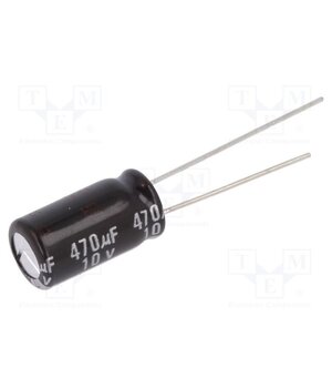 EEUEB1A471 Capacitor: electrolytic; THT; 470uF; 10VDC; Ø8x15mm; Pitch: 3.5mm ardj0ek911ZcaolFUoaamARyTZ8DyuLUpUTzwhtmoaE