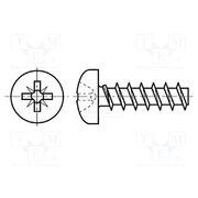 8315299 Screw; for plastic; 2.2x5; Head: cheese head; Pozidriv; PZ1; steel b3YUf00I0B7Ln3Liqcut88SNmlGgNK-x5O9APJvBUA8
