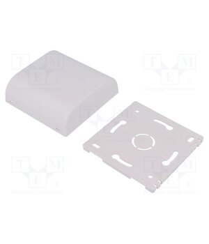 61.6021000 Enclosure: wall mounting; X: 80mm; Y: 80mm; Z: 25mm; ABS; white wuW2ej3o02R1bJdGjSooD_Zz0twdP4NKFqP7qSs-CH4