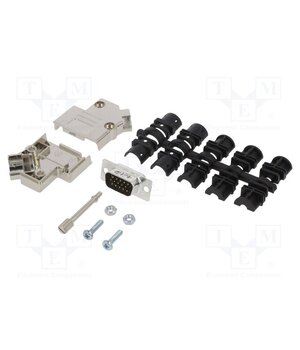 L17D45PK-M-09+L717HDE15P Connector: D-Sub HD; PIN: 15; male; angled 45°; soldering; UNC 4-40 ruh7or90fEDK4wUjWKu0DQ5XNTJ_5LeZ3oWFMGr1Kms