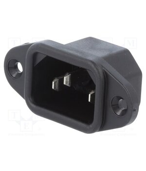 6162.0046 Connector: AC supply; socket; male; 10A; 250VAC; C14 (E); 6061; IP20 OMfJfVvCZaQeEB9tBE6uyNDAyvKdTiJ9jq0TRlhkgIw