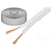 15110 Wire: loudspeaker cable; 2x0.5mm2; stranded; OFC; white buWnrmd_oEphD3gG335OdINrjQdnXOp6K9qgAbeUs6g