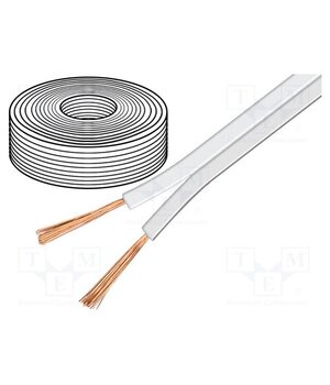 15110 Wire: loudspeaker cable; 2x0.5mm2; stranded; OFC; white buWnrmd_oEphD3gG335OdINrjQdnXOp6K9qgAbeUs6g